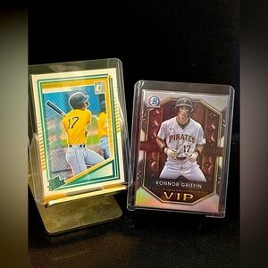 KONNOR GRIFFIN 2025 BOWMAN CHROME-VIP-DONRUSS RATED PROSPECT RC